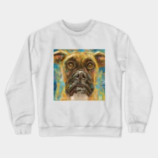 Colorful Loose Artistic Boxer Portrait Crewneck Sweatshirt